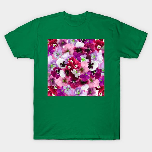 colorful flower pattern T-Shirt by MOMOTP